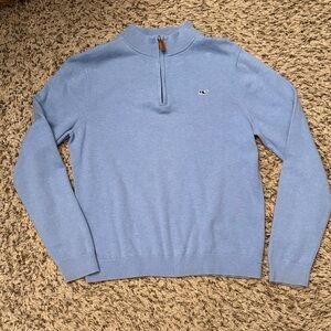 Vineyard Vines Boys Blue Half-Zip Sweater